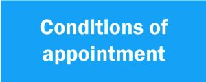 Conditions of appointment