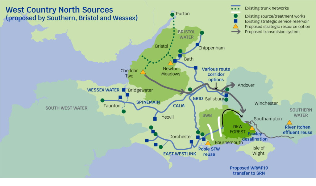 West Country North Sources proposed by Southern Bristol and Wessex